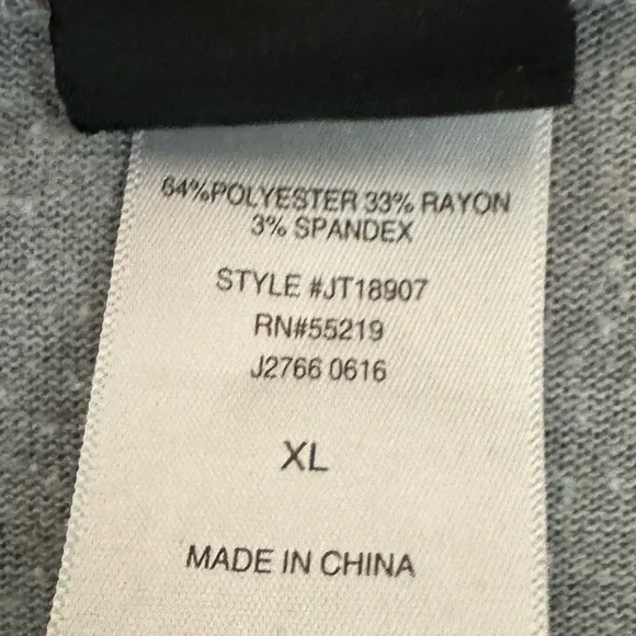 Modern Lux “Oh Kale No” Round Hi-Low Hem Short Sleeve Shirt XL - Picture 4 of 5